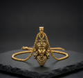 Luxify Exclusive: Gold Plated Lord Hanuman Pendant with Chain